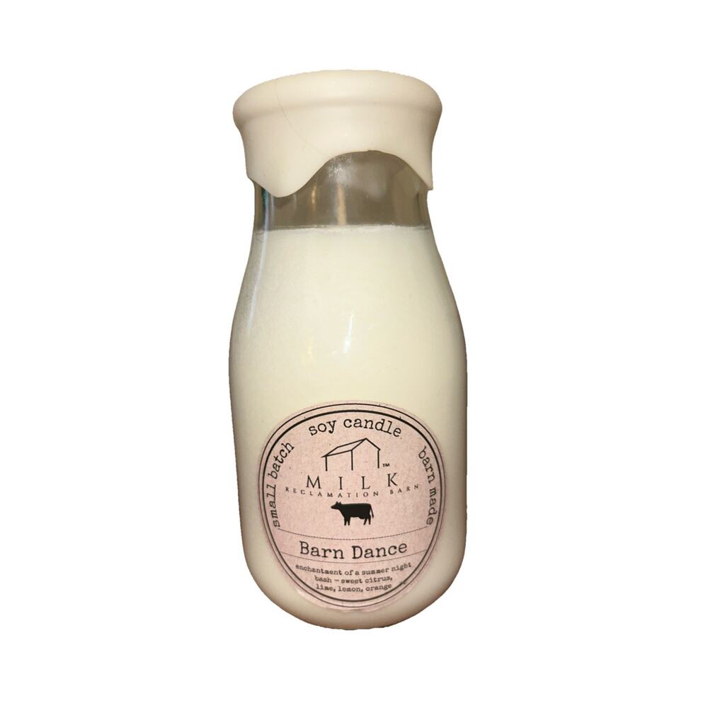 MILK RECLAMATION BARN Soy Candle BARN DANCE BRAND NEW Sweet Citrus